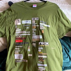 Olive green Supreme tee
